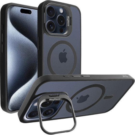 Idol 1991 ���� Iphone 15 Pro Max 6.7'' Magstand Clear Tpu Magsafe Camera Guard BLACK