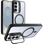 Idol 1991 ���� Samsung S25 5G S931 6.2'' Magstand Clear Tpu Magsafe Camera Guard BLACK