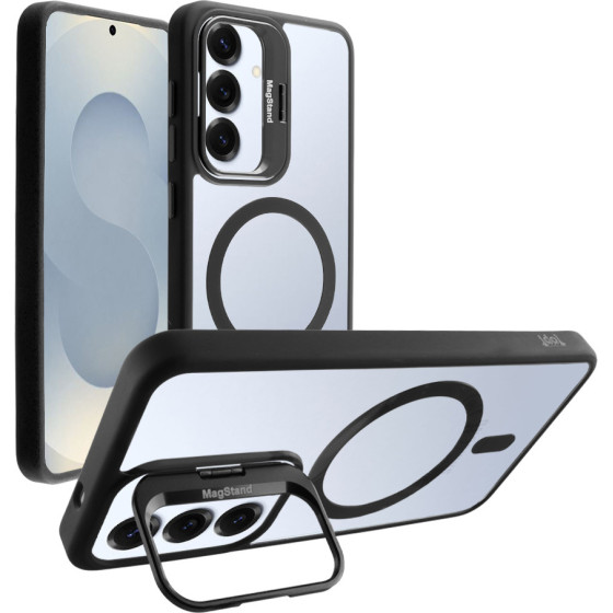 Idol 1991 ���� Samsung S25 5G S931 6.2'' Magstand Clear Tpu Magsafe Camera Guard BLACK