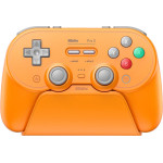 8BItdo Pro 3 Bluetooth Gamepad �� Charging Dock (2.4G/BT/USB) ��� Switch(1&2)/Windows/Android/Apple/Steamos - Orange - (05021)