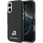 Karl Lagerfeld Case Karl & Choupette Head Pins Saffiano Magsafe For Iphone 17 Black - (KLHMP17S6PFKCLK)