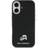 Karl Lagerfeld Case Karl & Choupette Head Pins Saffiano Magsafe For Iphone 17 Black - (KLHMP17S6PFKCLK)