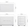 Orico 8848U4 Das Series 4-Bay M.2 Nvme Ssd Disk Array - White -8848U4-EU-SV-BP-Hu - (ORICO-8848U4-EU-SV-BP-HU)