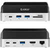 Orico Minidock 10-in-1 Docking Station With Ssd Hard Drive Bay - Silver -VS10-SV-Ep - (ORICO-VS10-SV-EP)