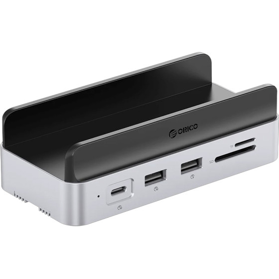 Orico Minidock 10-in-1 Docking Station With Ssd Hard Drive Bay - Silver -VS10-SV-Ep - (ORICO-VS10-SV-EP)