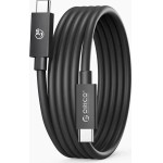 Orico USB4 Thunderbolt5 Cable 80GBps 240W USB-C To USB-C 2m - Black -TBZ5-20-BK-Bp - (ORICO-TBZ5-20-BK-BP)
