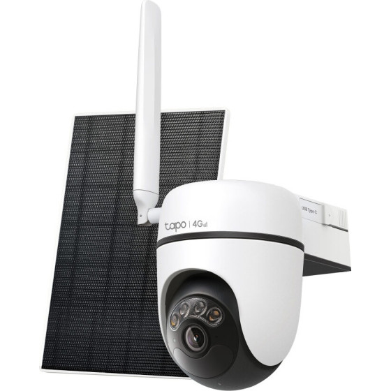 TP-Link Solar-Powered Pan, Tilt 4G Lte Security Camera Kit - - (Tapo C615G KIT)
