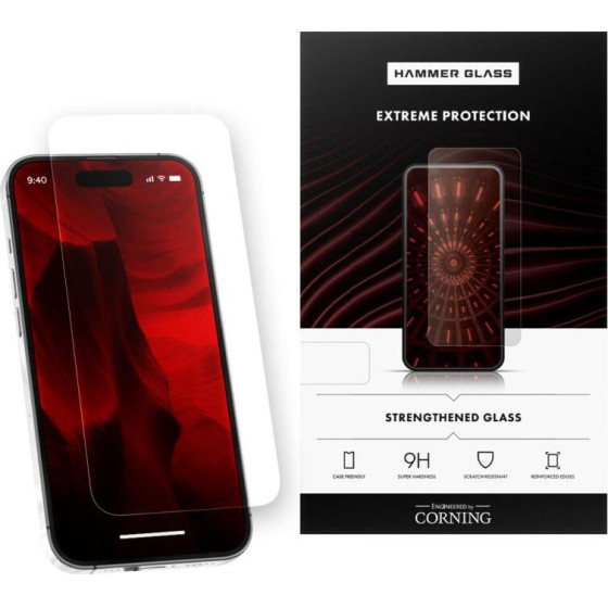 Hammer Glass Tempered Glass Apple Iphone 17 Pro Max Corning (1 ���.) - (5904639308634)