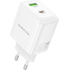 Borofone ��������� �������� Gan �� 1xUSB-C PD45W ��� 1xUSB-A Qc PD18W ������ - (BN30 Cargador)