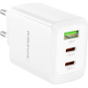Borofone ��������� �������� Gan �� 1xUSB-C PD65W ��� 1xUSB-A Qc PD18W ������ - (BN32 Cargador)