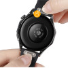 Hoco Watchband Silicon ��� Samsung Huawei Xiaomi Vivo Oppo �� 22mm Universal Black - (WH22)