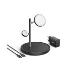Anker Maggo 3 In 1 Wireless Charging Stand Black 15W - (B25M3312)