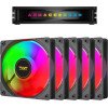 Armaggeddon Pc Cooling Fan 12CM Chroma Rgb Kit 3000 (5 PACK) Black - (CHR-KIT3000B)