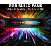 Armaggeddon Pc Cooling Fan 12CM Chroma Rgb Kit 3000 (5 PACK) Black - (CHR-KIT3000B)