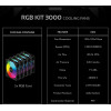 Armaggeddon Pc Cooling Fan 12CM Chroma Rgb Kit 3000 (5 PACK) Black - (CHR-KIT3000B)