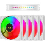 Armaggeddon Pc Cooling Fan 12CM Chroma Rgb Kit 3000 (5 PACK) White - (CHR-KIT3000W)