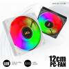 Armaggeddon Pc Cooling Fan 12CM Chroma Rgb Kit 3000 (5 PACK) White - (CHR-KIT3000W)