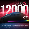 Armaggeddon Usb Wired Macroable Gaming Mouse Falcon V Lk 12000CPi Black - (FALCON-V-LK-B)