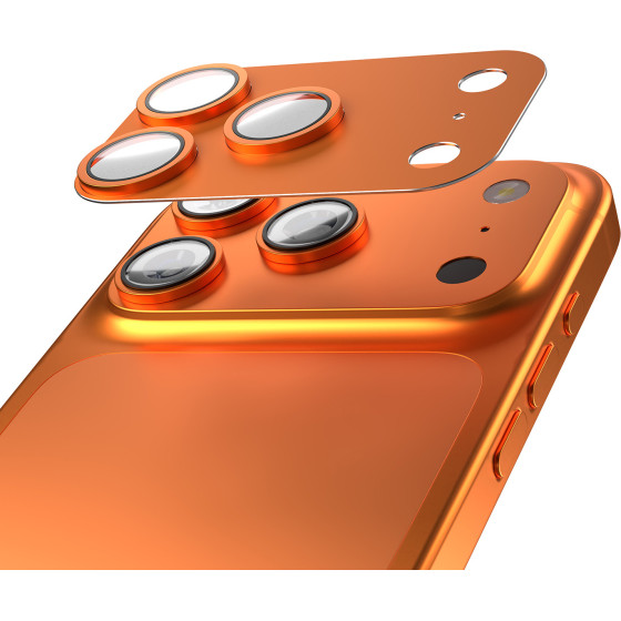 Etteri Full Camera Lens Guard For Iphone 17 Pro Max orange