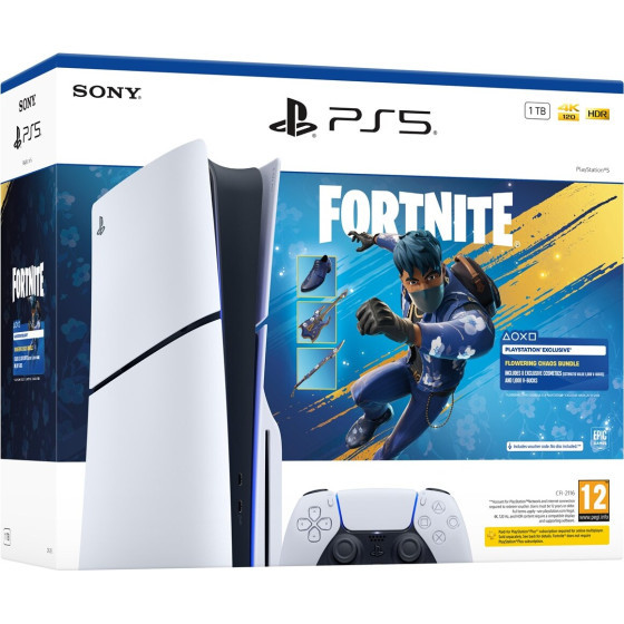Sony Playstation 5 Slim Console + Fortnite Blooming Chaos - (711719021421)