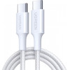 Ugreen USB-C To USB-C Cable L501, 60W, 3A, 2m, White