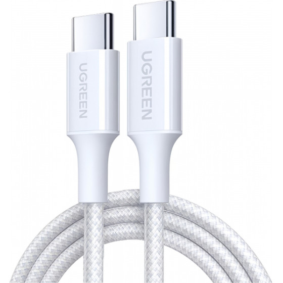 Ugreen USB-C To USB-C Cable L501, 60W, 3A, 2m, White