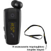 NSP Bluetooth BN222 ����� Retractable Clip On Headset V6.0 (2 ��������) Vibration + ANTI-Lost + Strap BLACK