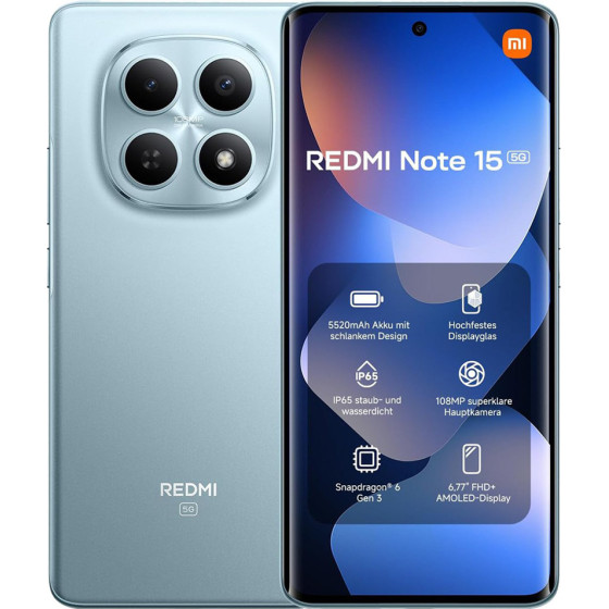 Xiaomi ������ Redmi Note 15 5G 6.77'' 6GB/128GB Dual Sim Nfc Blue - (MZB0LWHEU)