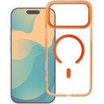 Case Frame Clear Hybrid Mag Cover Compatible With Magsafe For Iphone 17 Air Hermes Orange OEM
