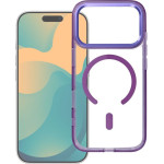 Case Frame Clear Hybrid Mag Cover Compatible With Magsafe For Iphone 17 Purple OEM