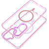 Case Frame Clear Hybrid Mag Cover Compatible With Magsafe For Samsung S26 Edge Powder Pink OEM