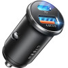 Lisen - Car Charger - Fast Charging, USB, Type-C, Cigarette Lighter Adapter, PD36W, QC18W - Black - (YL0223090002)