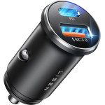 Lisen - Car Charger - Fast Charging, USB, Type-C, Cigarette Lighter Adapter, PD36W, QC18W - Black - (YL0223090002)