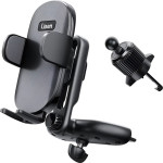 Lisen - Car Holder - For Air Vent, Cd Slot, 2in1, Universal, Multi-Angle Adjustment, Secure Fit - Black - (YL0222040016)