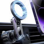 Lisen - Car Holder - For Air Vent, Magnetic Grip, Universal, Adjustable, Secure Fit, N52 Magnets - Black - (YL0222100001)