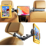 Lisen - Car Holder - For Headrest, 360� Rotation, Adjustable, For Phone, Tablet Up To 12.9'' - Black - (YL0423090004)