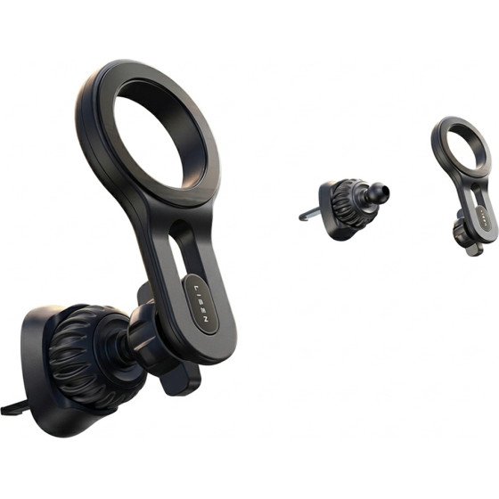 Lisen - Car Holder - Magnetic For Air Vent, Dashboard, 360� Rotation, Secure Fit, Magnetic Grip - Black - (YL0224050011)