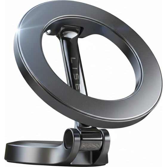 Lisen - Car Holder - MagSafe, For Dashboard, Universal, 360� Rotation, Foldable, N52 Magnets - Black - (YL0224010003)