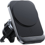Lisen - Car Holder With Wireless Charging - MagSafe, Air Vent, Square Shape, One-Click Release, 15W - Black - (YL0223070009)