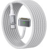 Lisen - Data Cable - Type-C To Magsafe 3, For MacBook, 140W, Super Fast Charging, Braided, 2m - Silver - (YL0123070001)