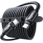 Lisen - Data Cable L115 - Type-C To Type-C, Fast Charging, 100W, 480Mbps, Aluminum Alloy, Silicone, 3m - Black - (YL0125040001)