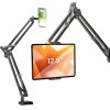 Lisen - Desk Holder - Table Edge Mounting, 360� Rotate, Foldable, Adjustable, For Phone, Tablet 12.9'' - Black - (YL0223060007)