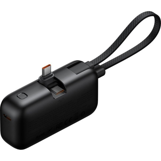 Mcdodo - Power Bank Freekit Series (MC-7760) - With Built-In Cable & Connector USB-C, 5000mAh, 22.5W - Black
