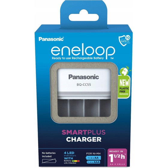 Panasonic Battery charger Eneloop Smartplus BQ-CC55 - (BQ-CC55E)