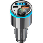 Proove - Car Charger with FM Modulator - USB, Type-C, U-Disk, TF, Bluetooth 5.3, Fast Charge, 30W, LED - Black - (FMNX30110001)