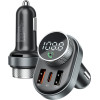 Proove - Car Charger with FM Modulator - USB, Type-C, U-Disk, TF, Bluetooth 5.4, Fast Charge, 30W - Black - (FMSL30110001)