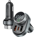 Proove - Car Charger with FM Modulator - USB, Type-C, U-Disk, TF, Bluetooth 5.4, Fast Charge, 30W - Black - (FMSL30110001)