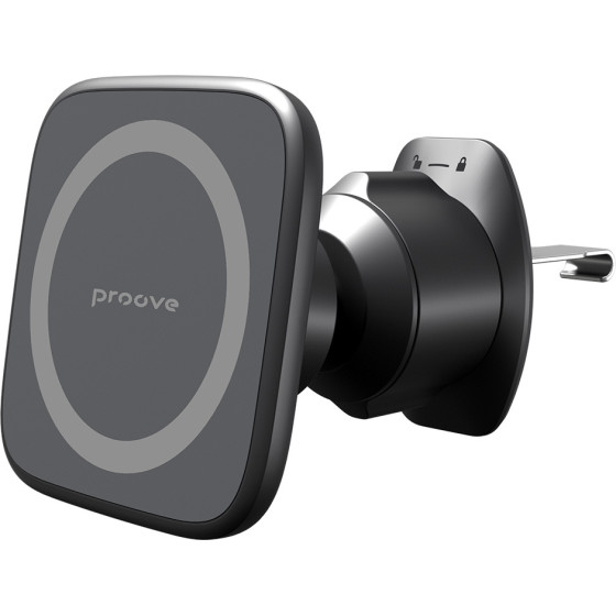 Proove - Car Holder Block - Magnetic, for Air Vent, with Silicone Coating, Universal - Black - (CHMA00000001)