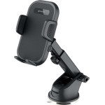 Proove - Car Holder Longway Plaid - for Windshield/Dashboard, with Suction Cup, 4.7''-6.9'' Phones - Black - (CHLP00000001)
