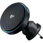 Proove - Car Holder with Wireless Charging Light Circle - for Air Vent, Magnetic Grip, Qi2 15W - Metallic Grey - (WHLC15010002)